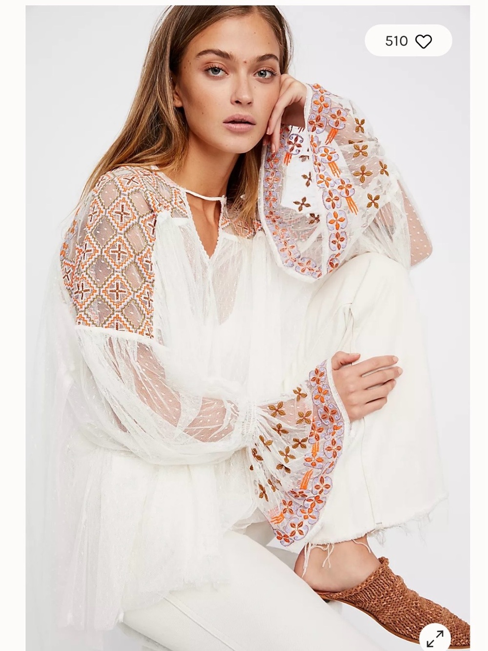 Free People Gorgeous Sheer Top